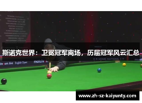 斯诺克世界:卫冕冠军离场,历届冠军风云汇总